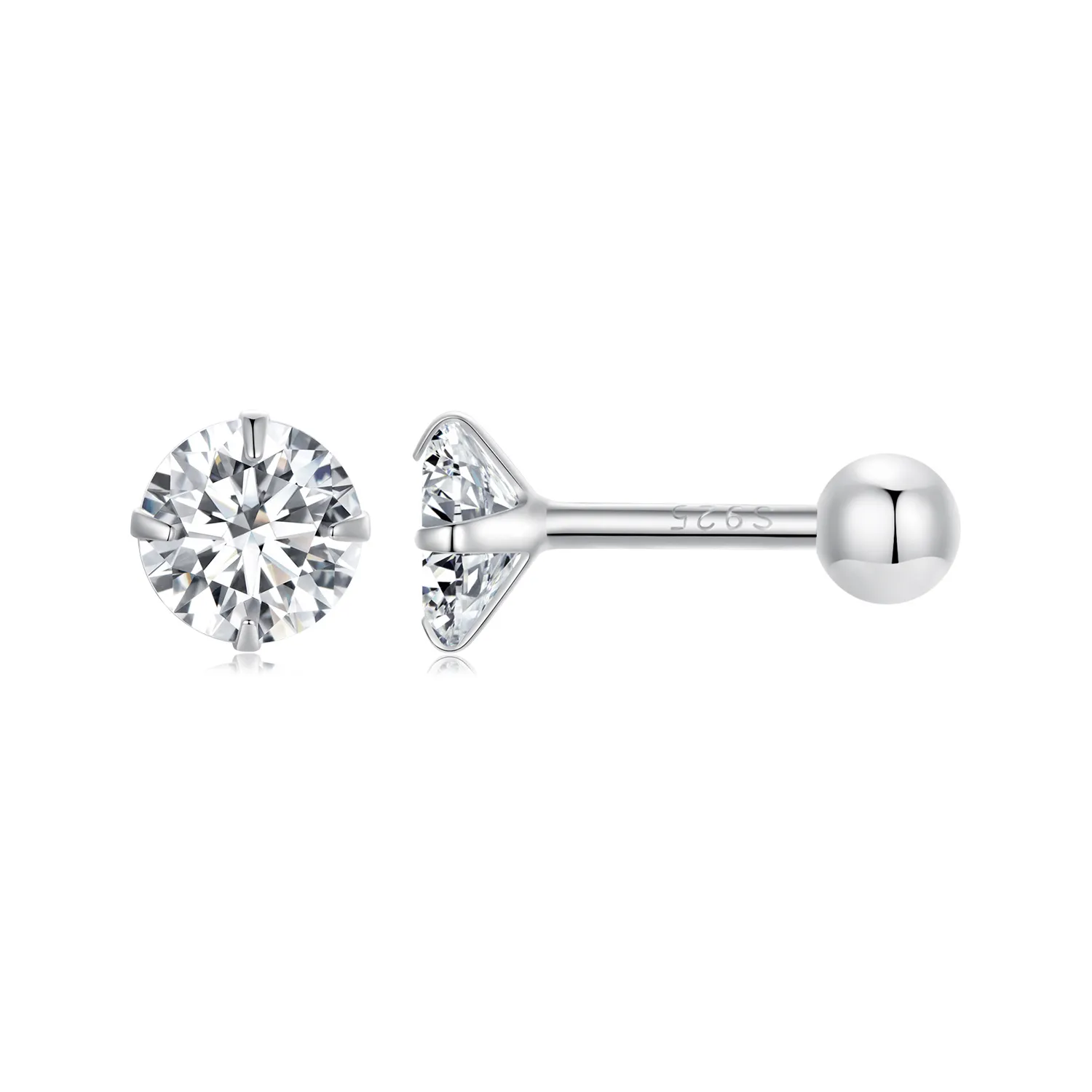 studurile de urechi pandora style cu zirconiu alb sce1646 s