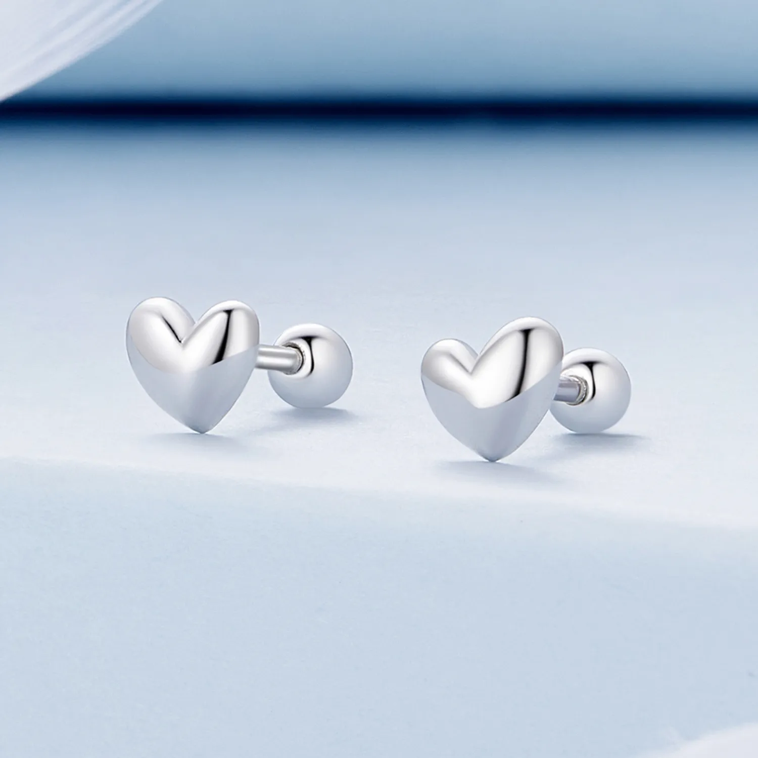 Studurile în formă de inimă în stil Pandora - BSE886