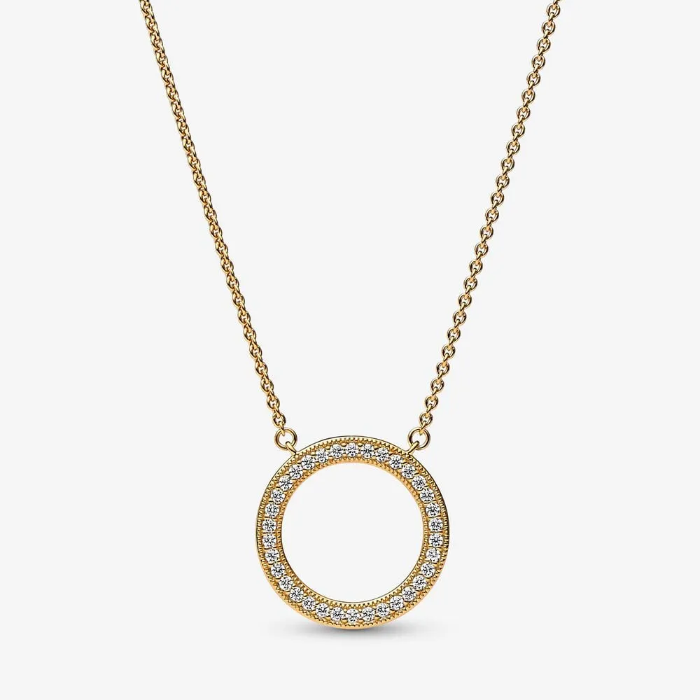 colier pandora signature pavé hearts circle 362735c0145