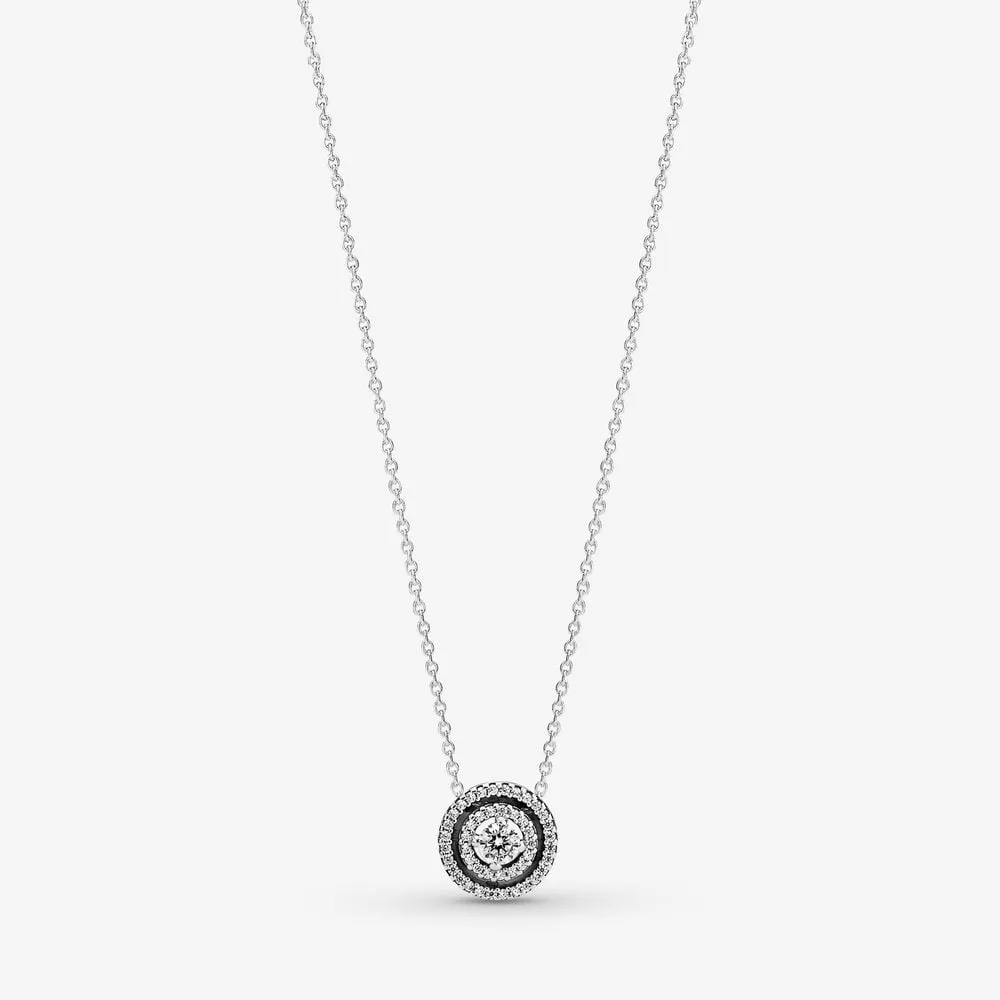 colier sparkling double halo collier 399414c0145
