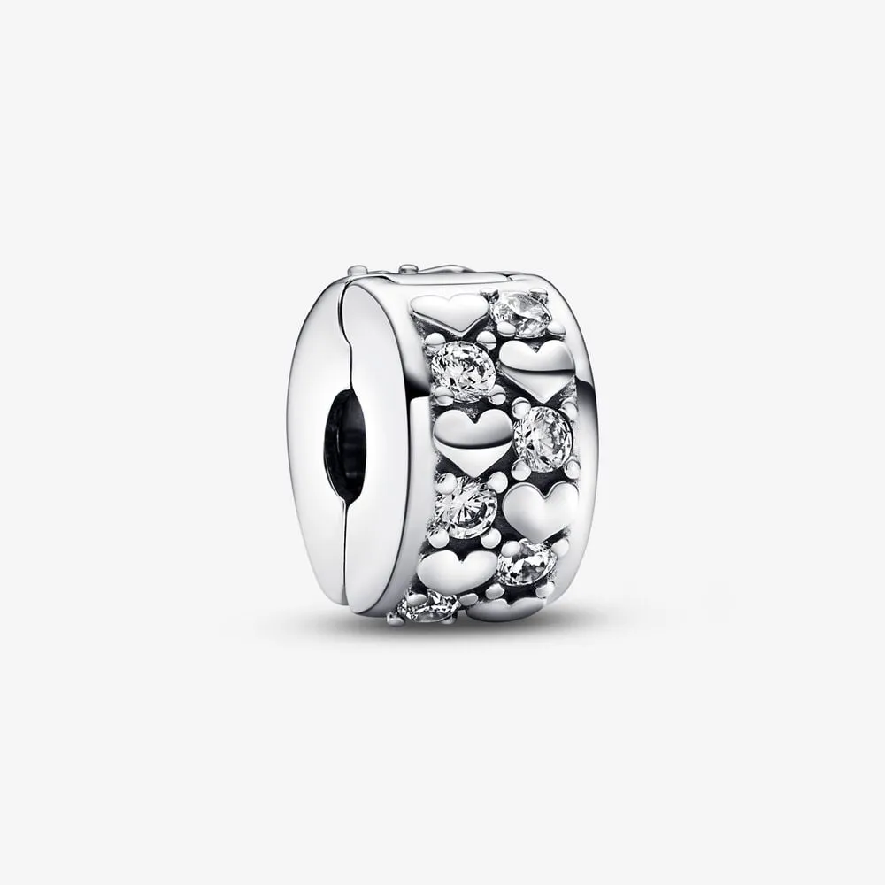 talisman strălucitor cu fixare ușoară cu inimioare infinite 792235c01