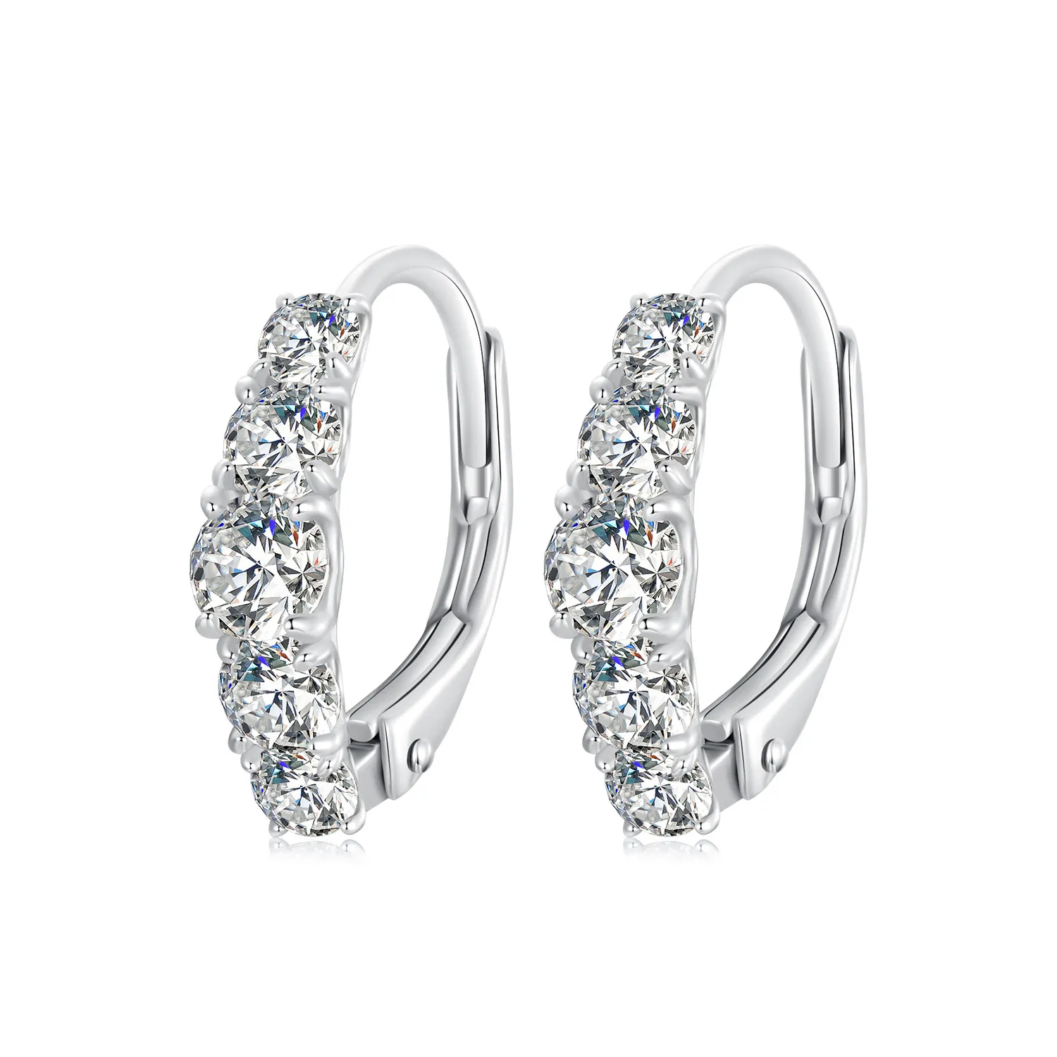 cercei moissanite stil pandora două certificate mse045