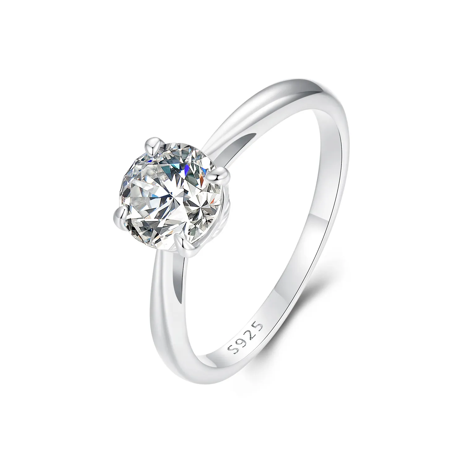 inel moissanite stil pandora sparkling 1ct un certificat msr044