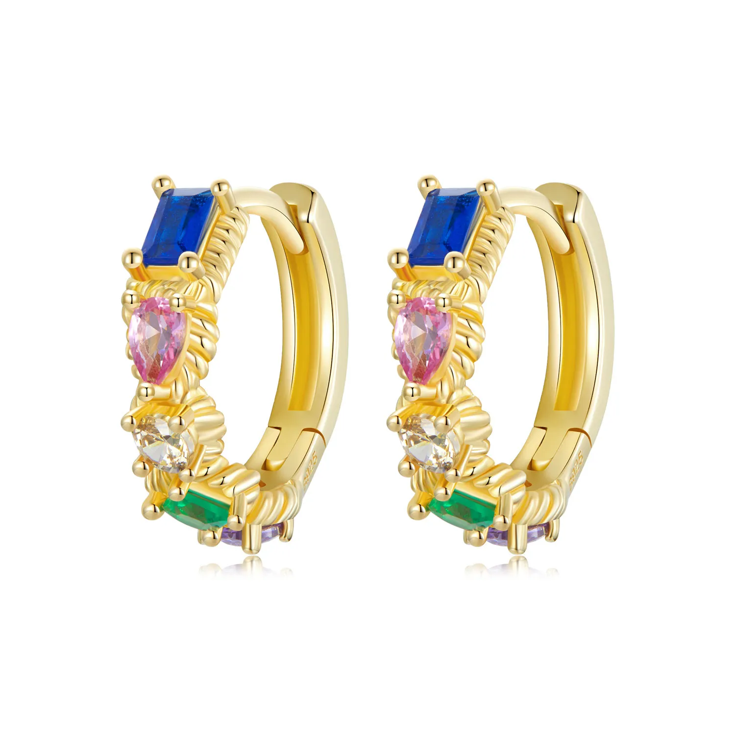 cercei colorati stil pandora bse974