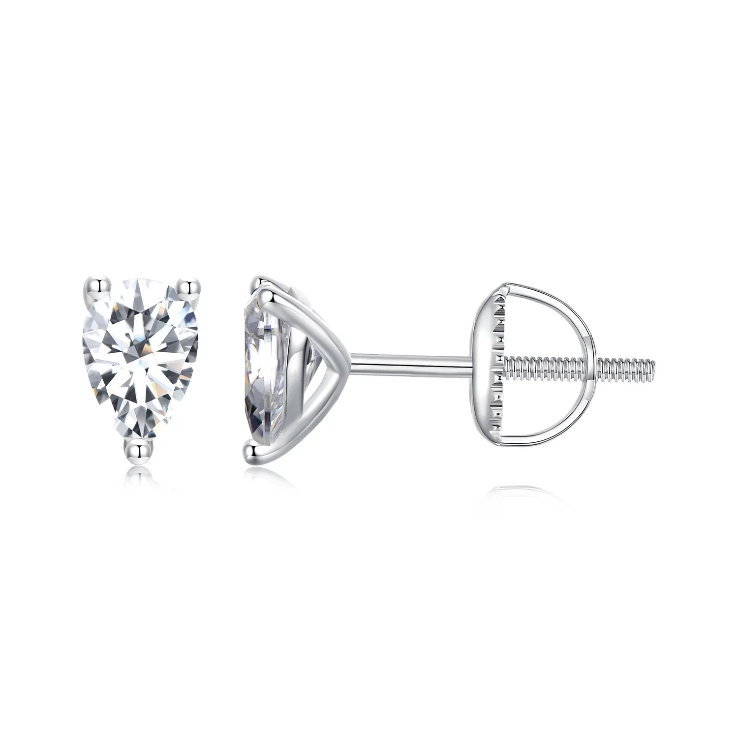 cercei moissanite stil pandora două certificate mse049