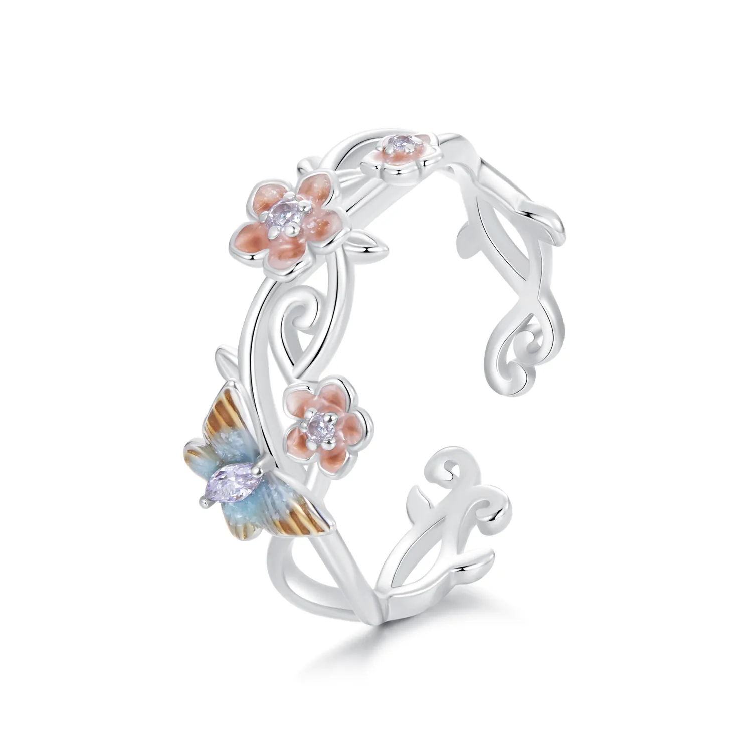 inel fluture sakura stil romantic pandora bsr538e