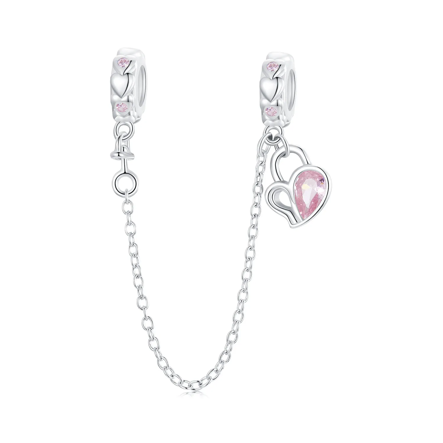 lanț de siguranță pandora tip lover heart lock bsc975