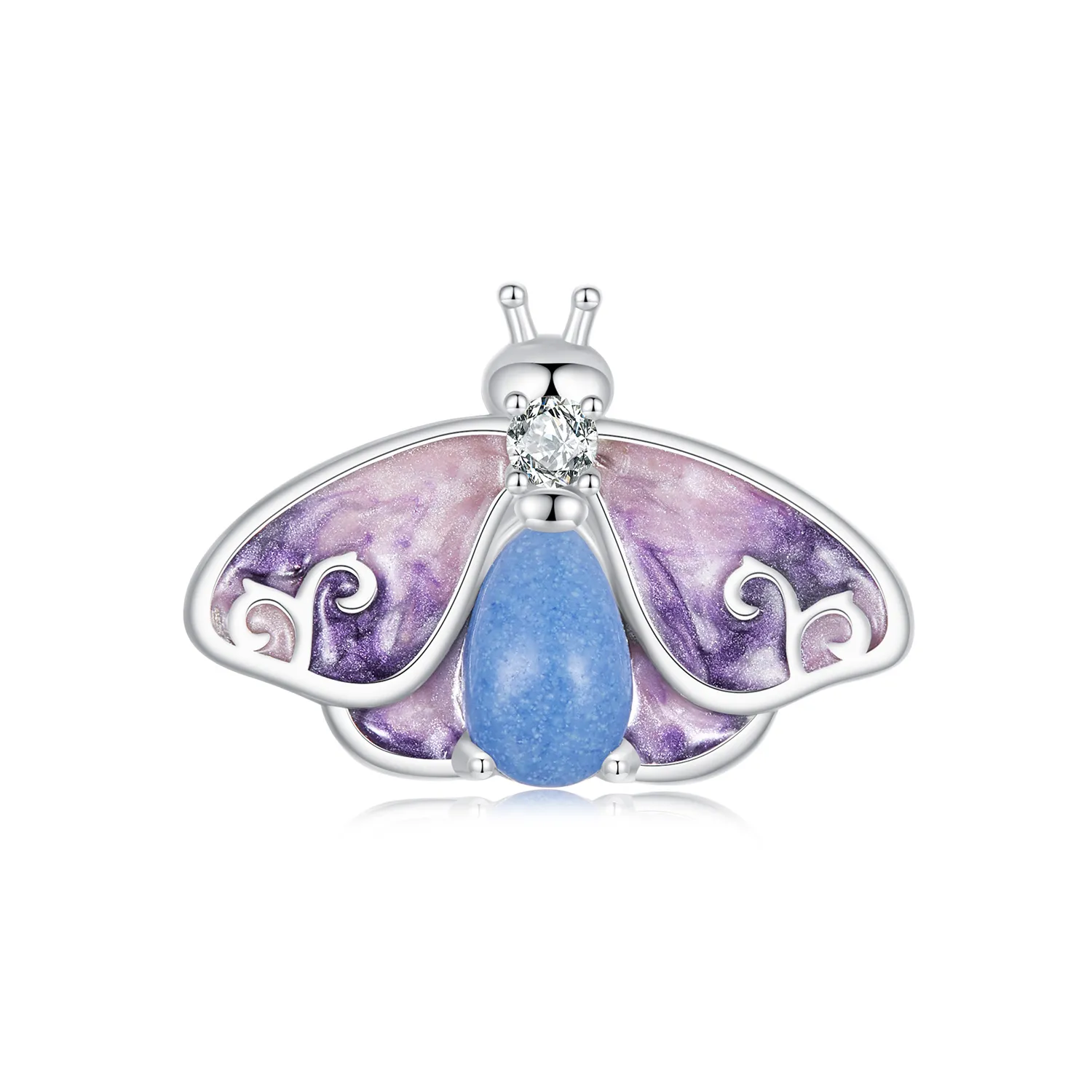 margele fluture gradient luminoase stil pandora scc2732