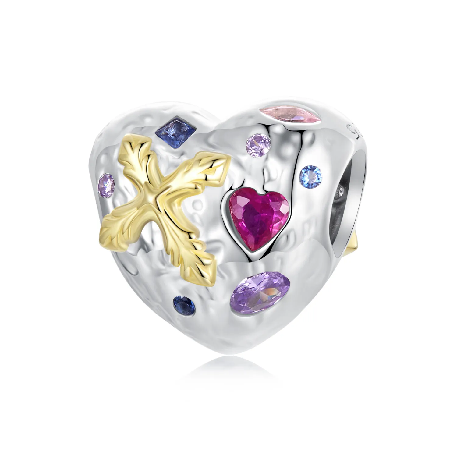 pandora tip vintage cross heart charm bsc1006