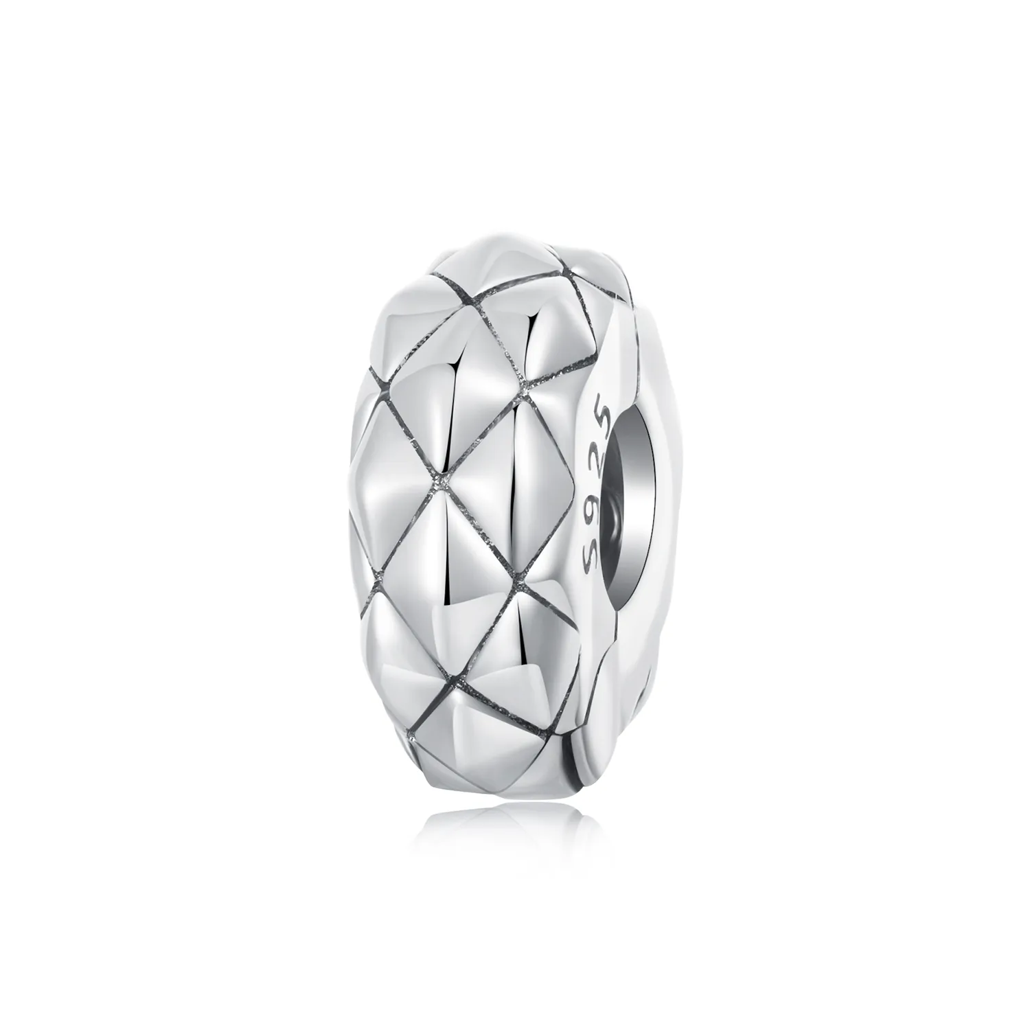 cataramă de poziționare din silicon cu model diamant stil pandora scc2817