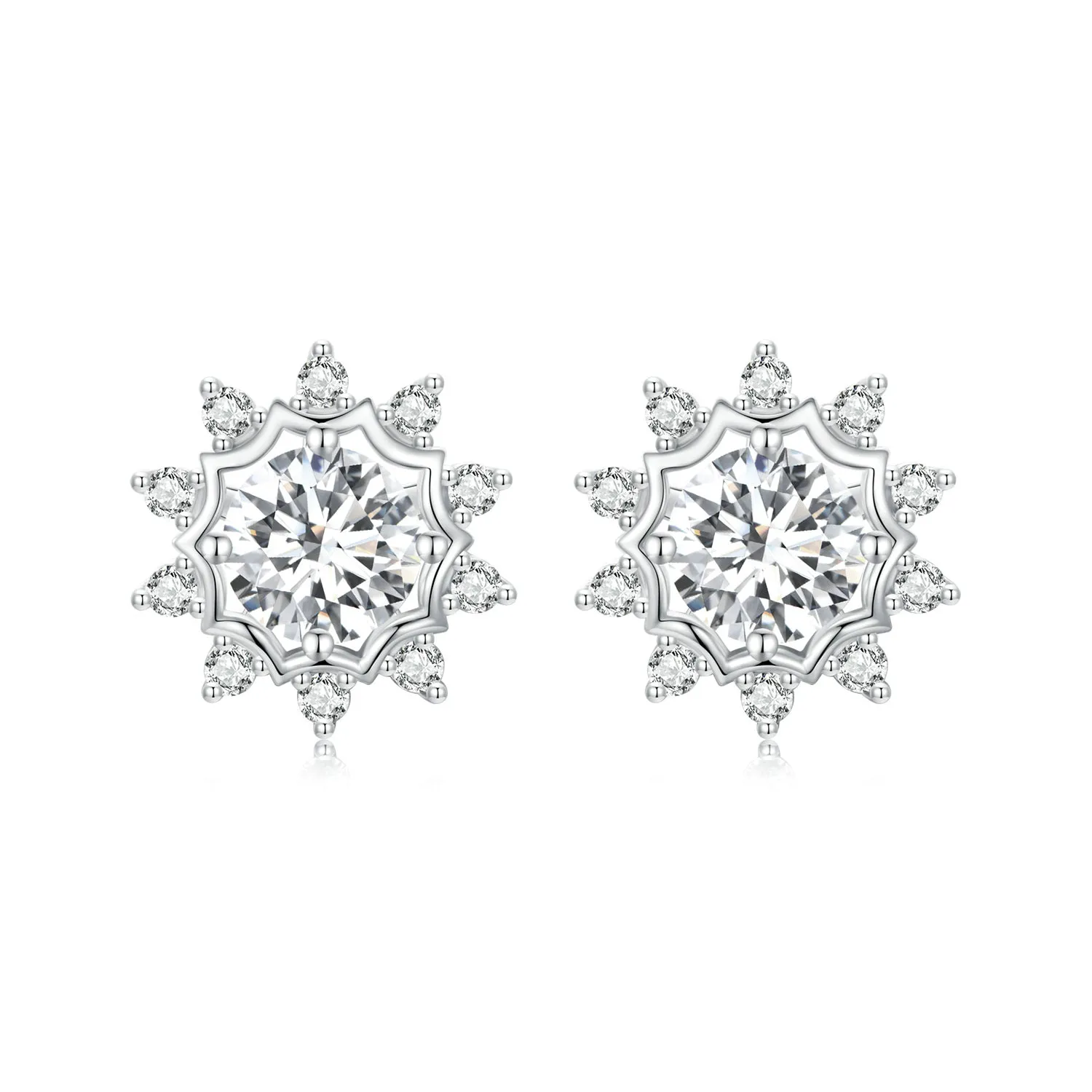 cercei moissanite style brilliant beauty 05ct două certificate mse048
