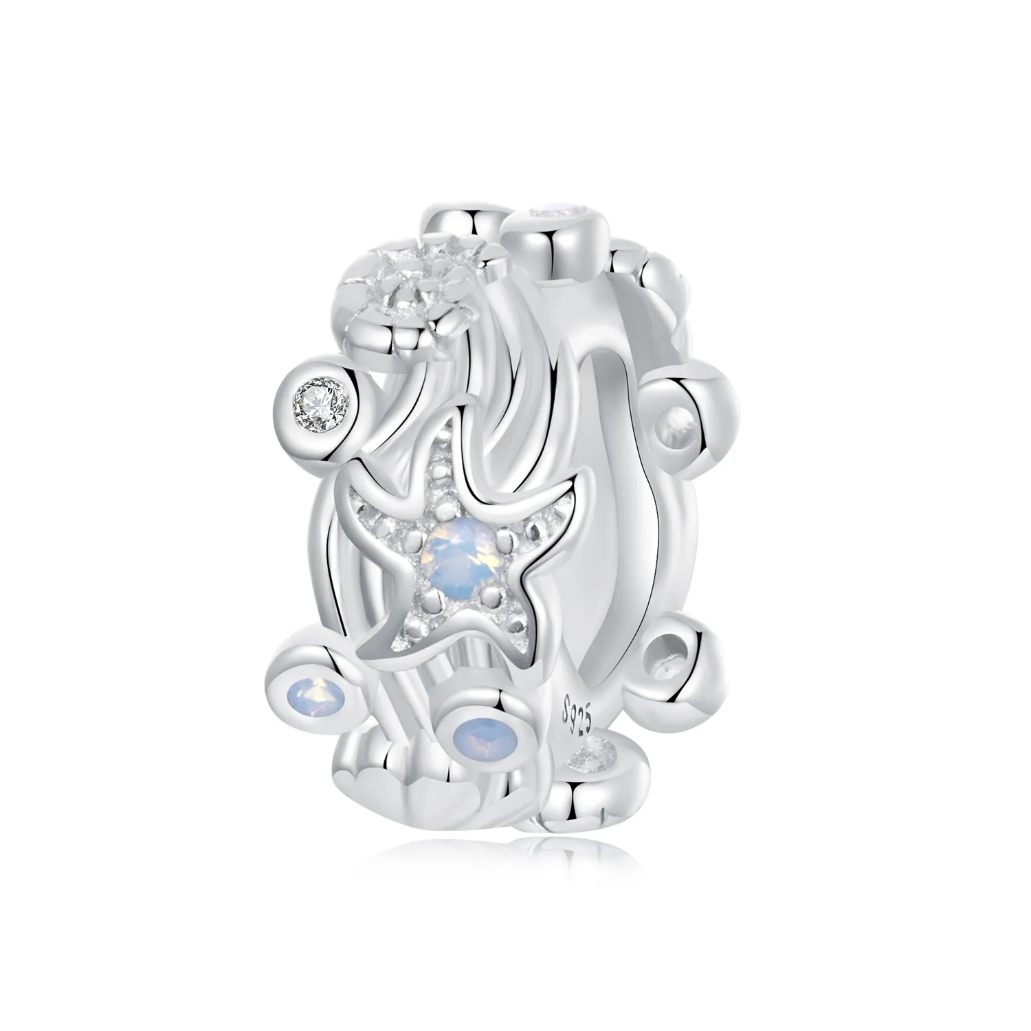 charm pandora tip blue ocean silicon spacer bsc1019