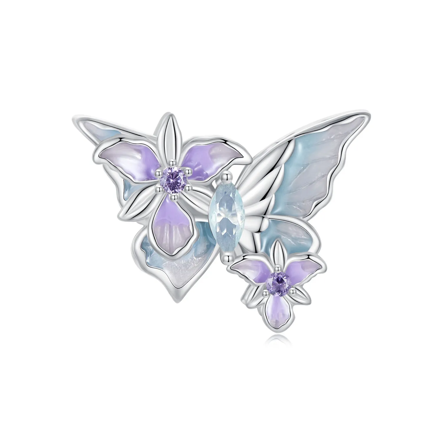 charm pandora tip butterfly iris bsc1030
