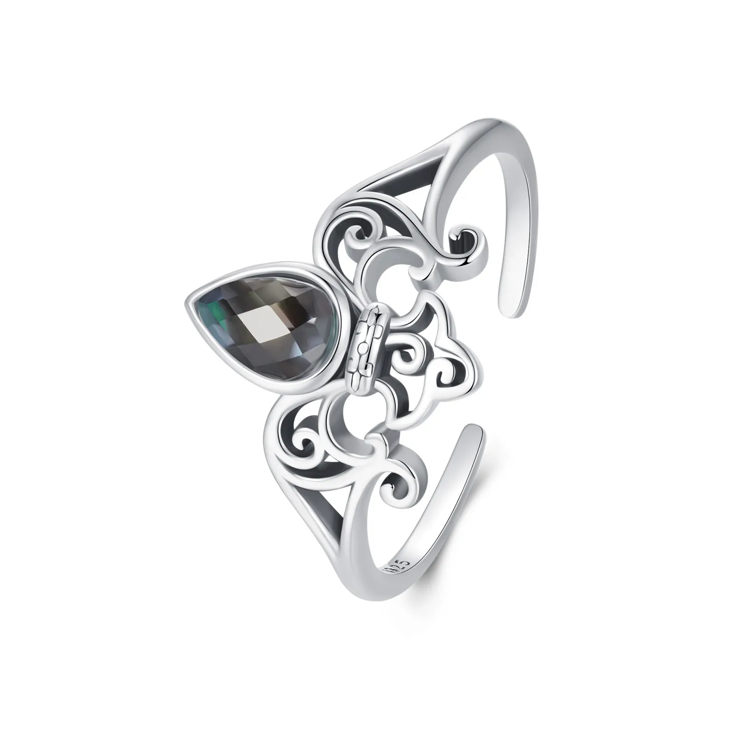 inel deschis stil pandora vintage iris scr1016e
