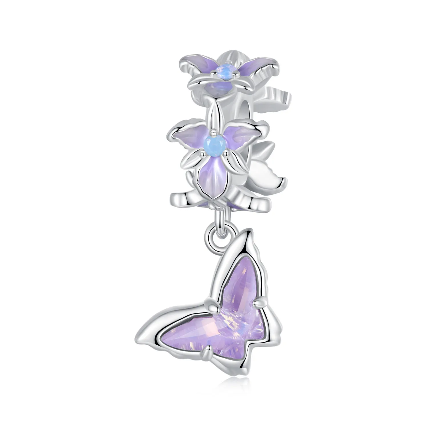 pandantiv cu iris fluture stil pandora bsc1033