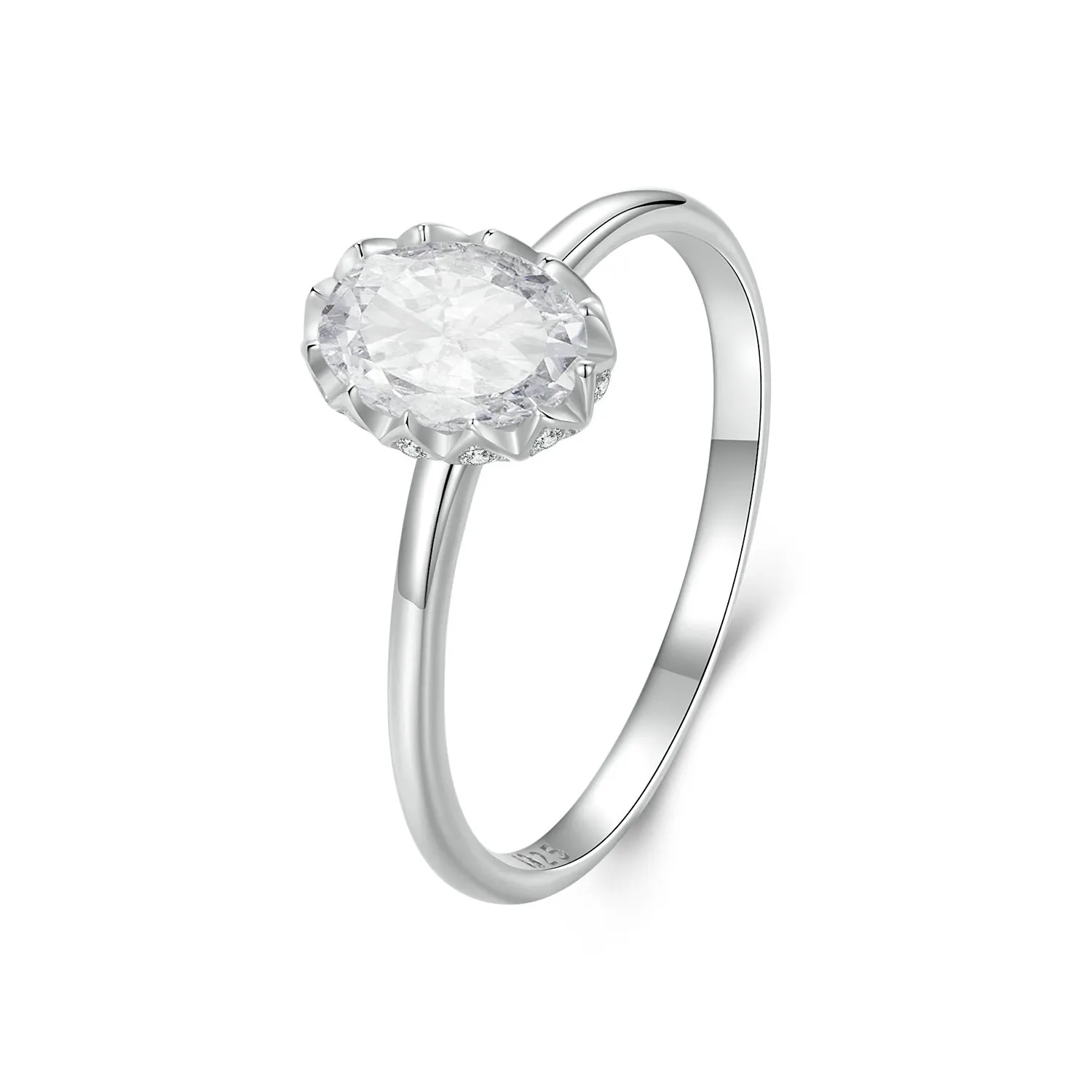pandora tip brilliant beauty 1ct moissanite inel cu un certificat msr049