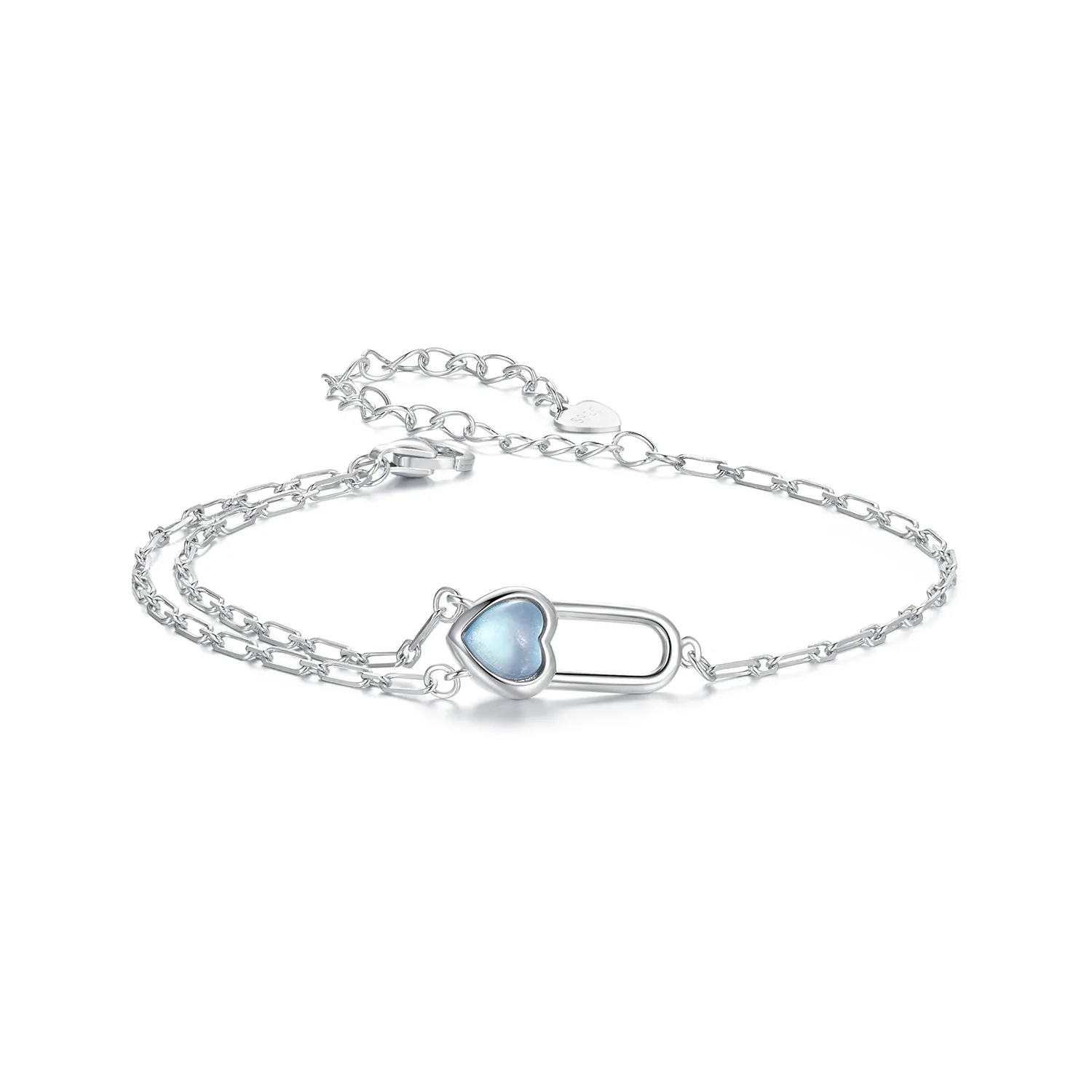 brățară acvamarin natural stil pandora bsb191