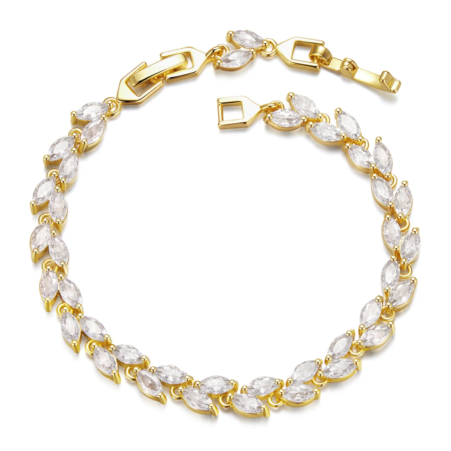 brățară frunză de măslin stil pandora yib069 b