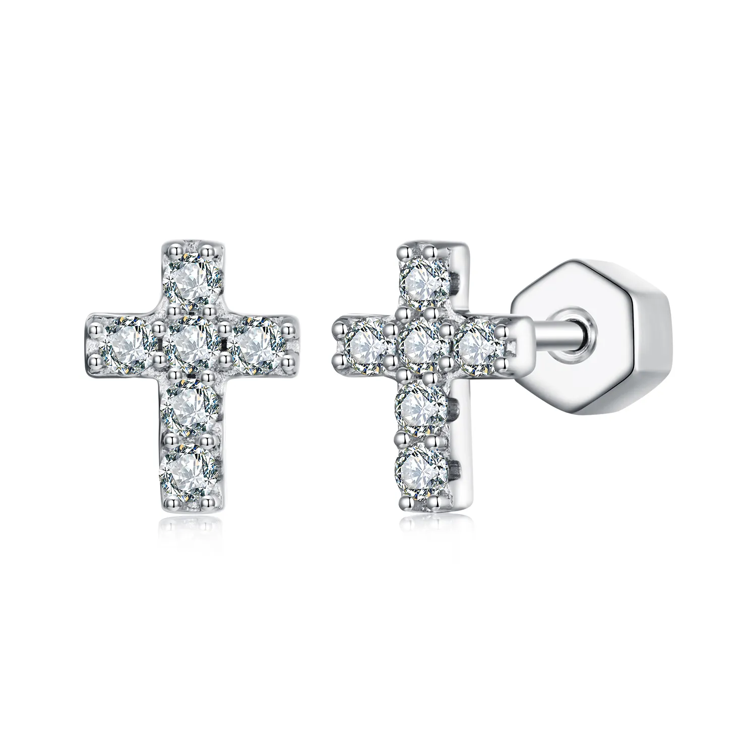 cercei cruce stil pandora un certificat mse070
