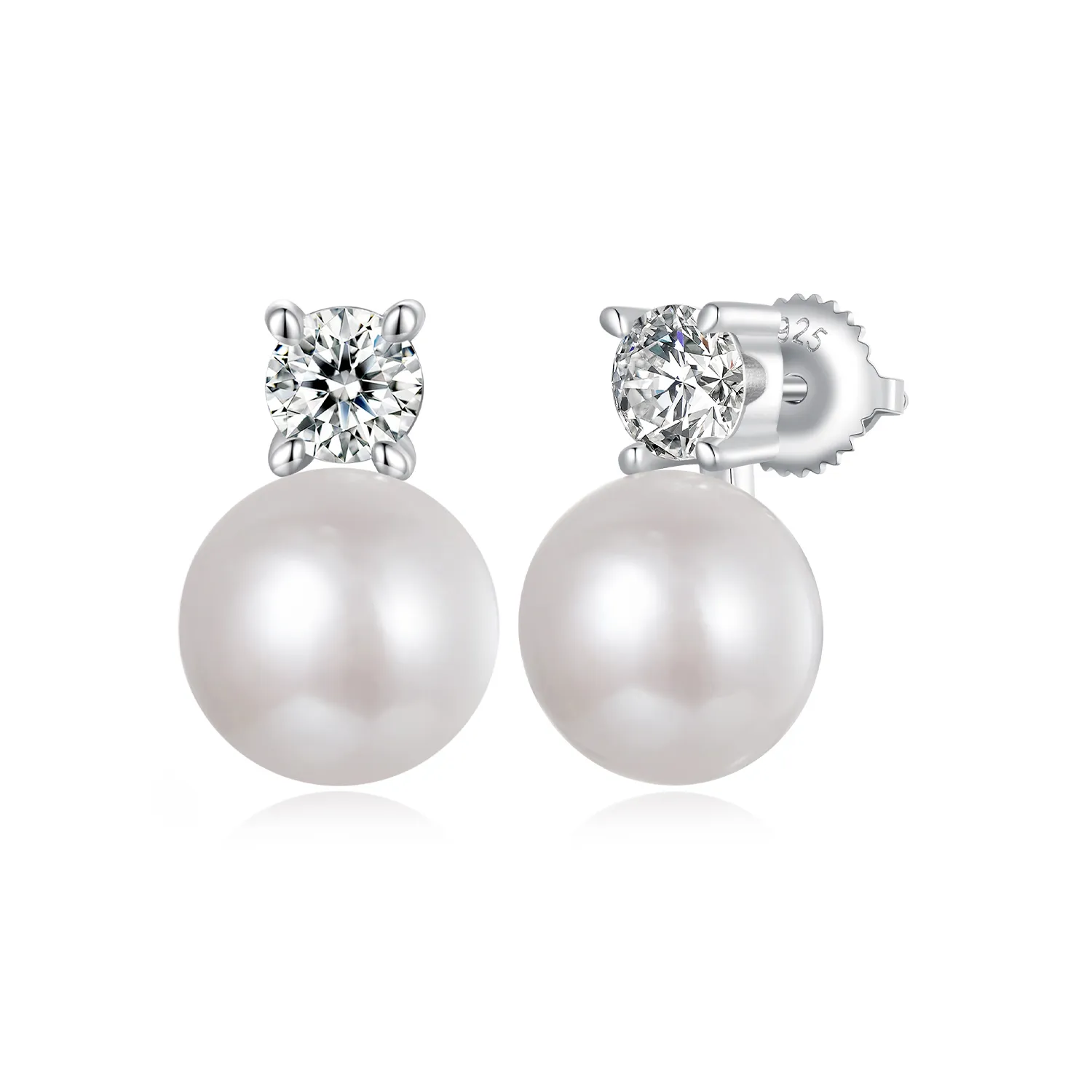 cercei moissanite cu perle naturale stil pandora mse042 l