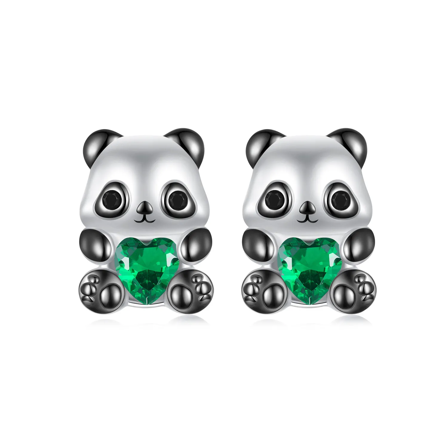 cercei panda stil inimă pandora sce1775