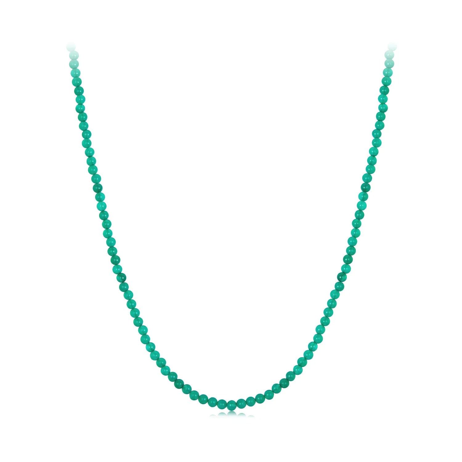 colier claviculă cu agat verde stil pandora bsn403