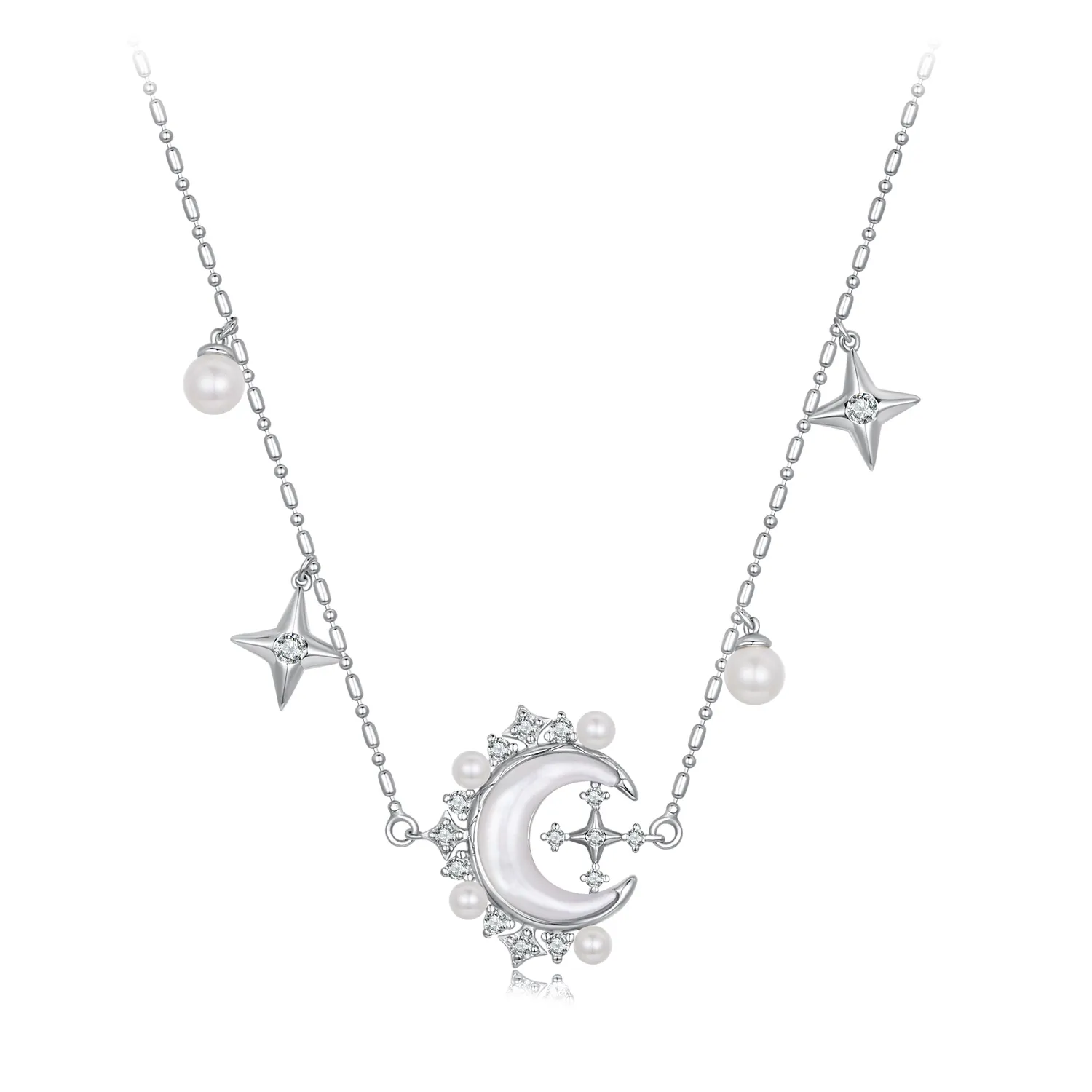 colier crescent moon stil pandora yin115