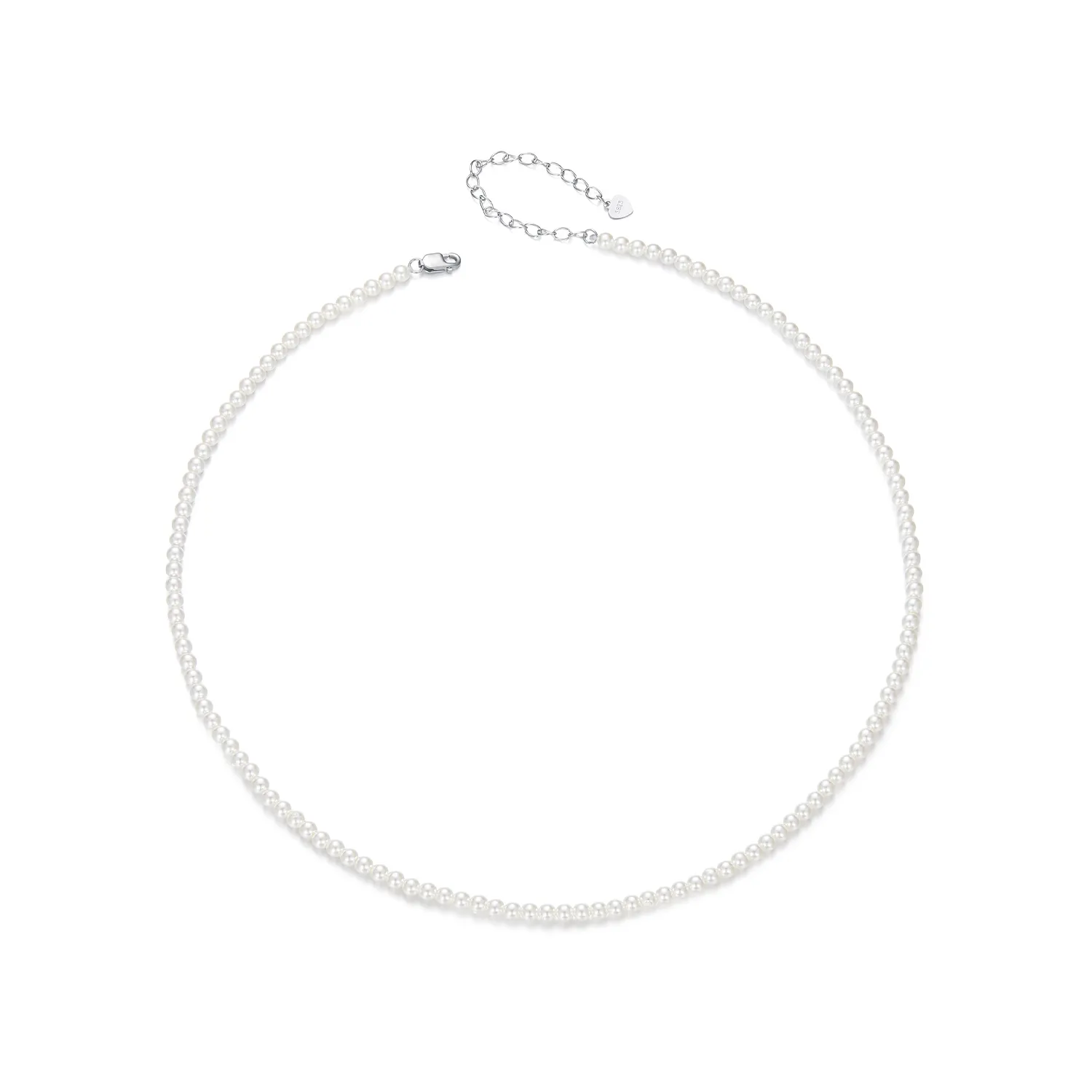colier cu perle albe australiane in stil pandora scn526