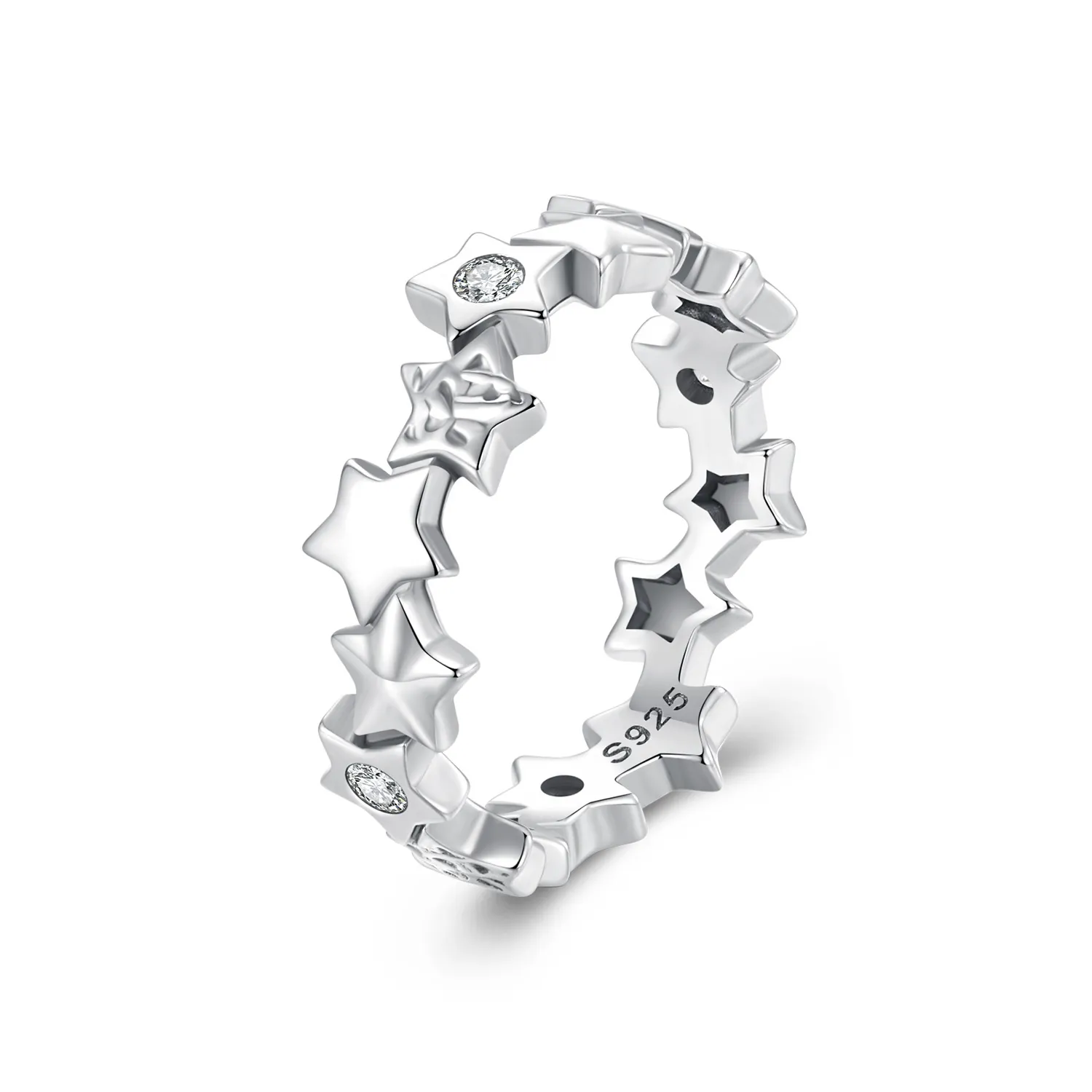 inel cu stea stil pandora bsr585