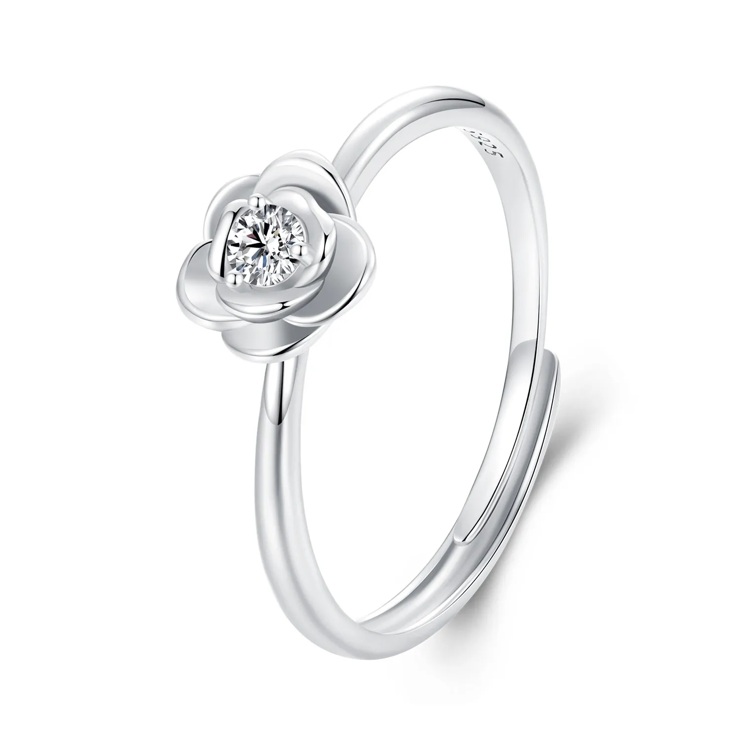 inel de trandafir moissanit stil pandora de 01 ct cu un certificat msr054 e