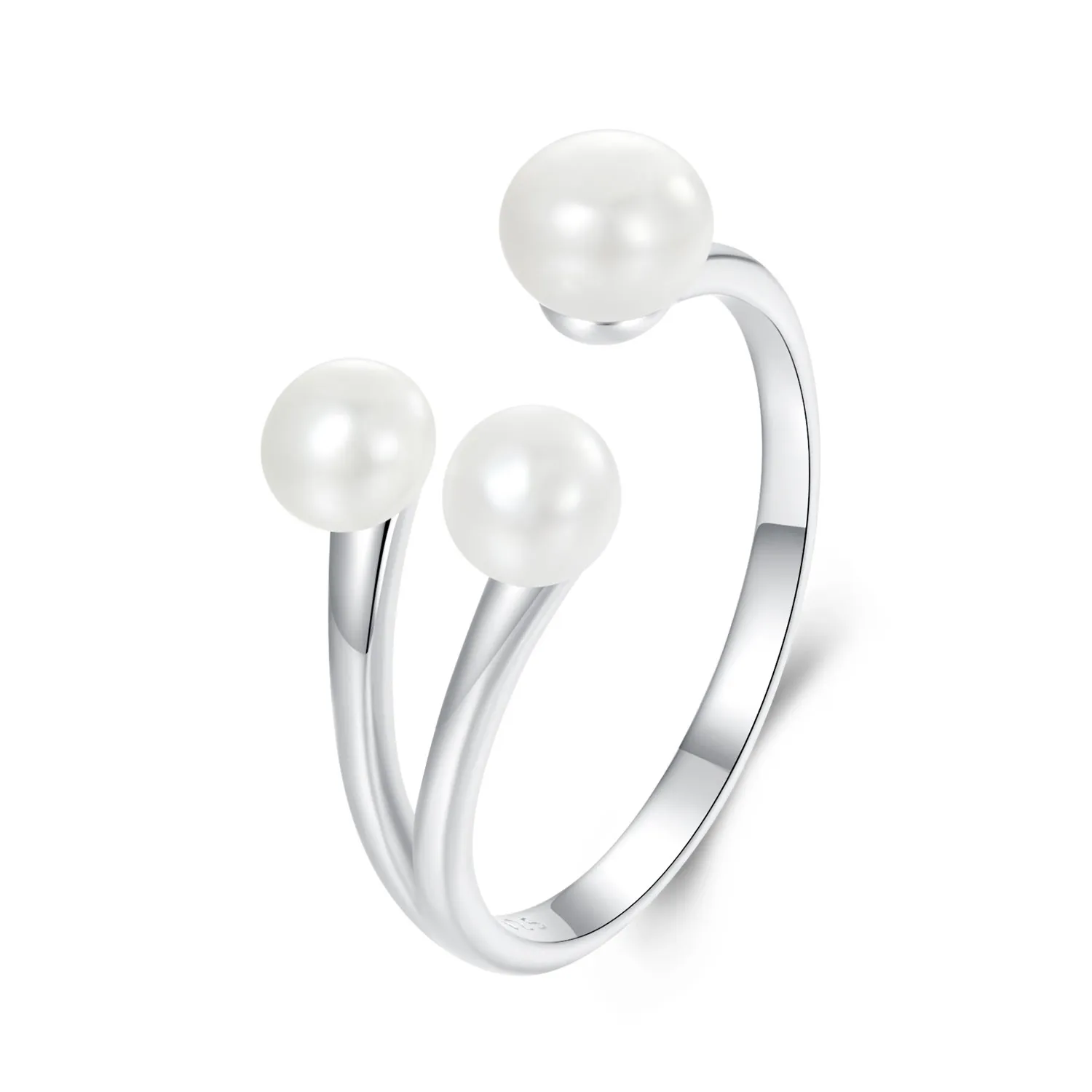 inel elegant cu perle stil pandora bsr574 e