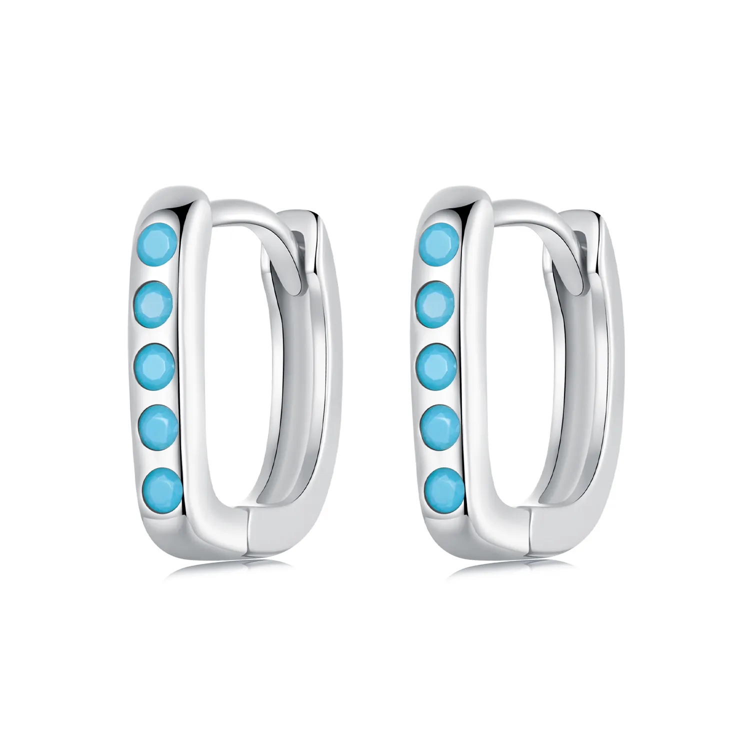 pandora style cercei turcoaz simpli bse1084 bu