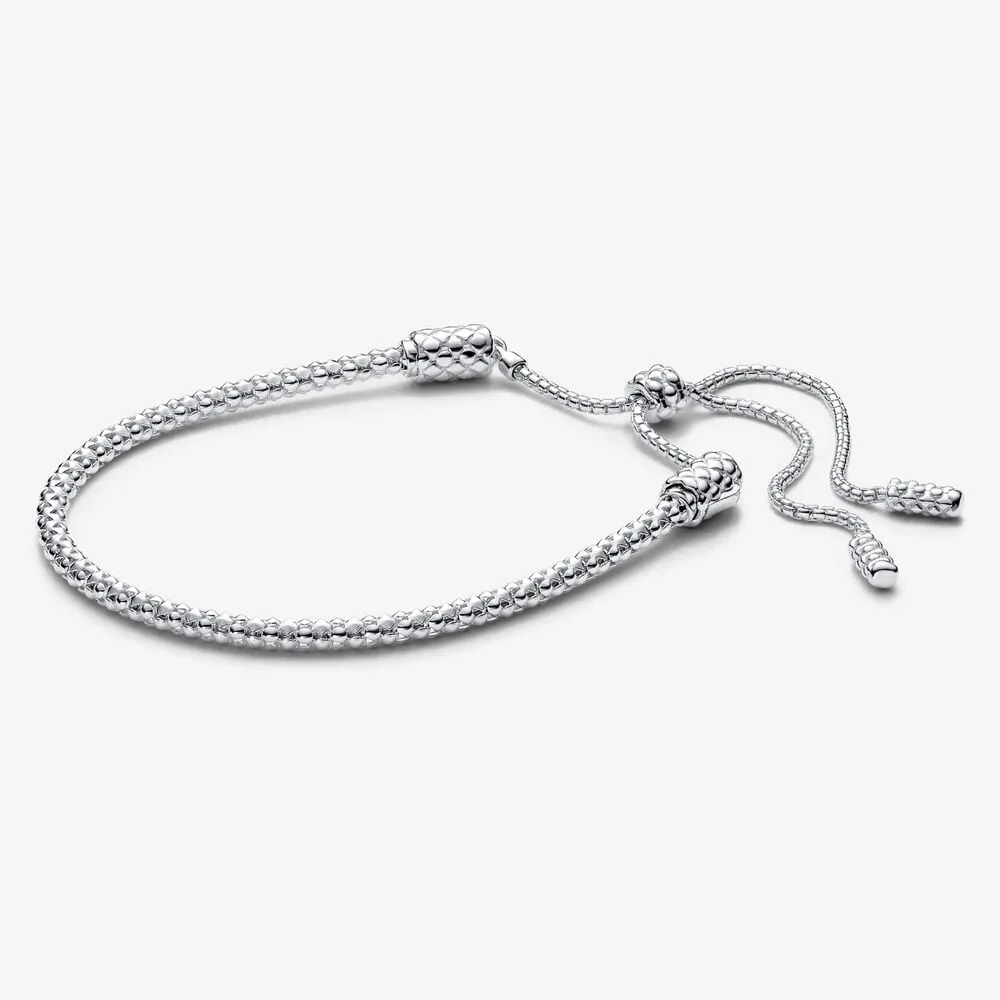 brățară glisantă pandora moments cu lanț cu elemente în relief 593090c00