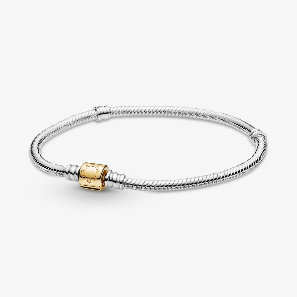 brățară pandora moments lanț clasic cu închizătoare de tip inel în două nuanțe 599347c00