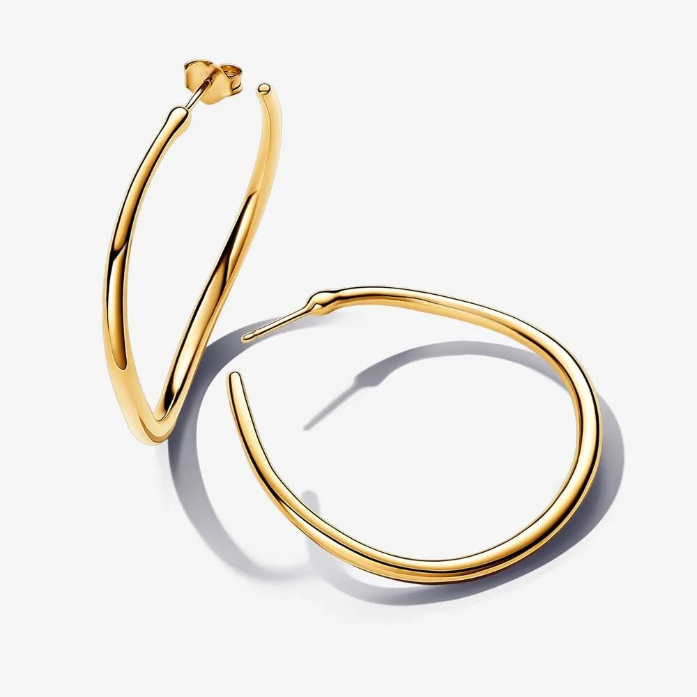 cercei pandora rotunzi deschiși cu formă organică de 42 mm 263299c00