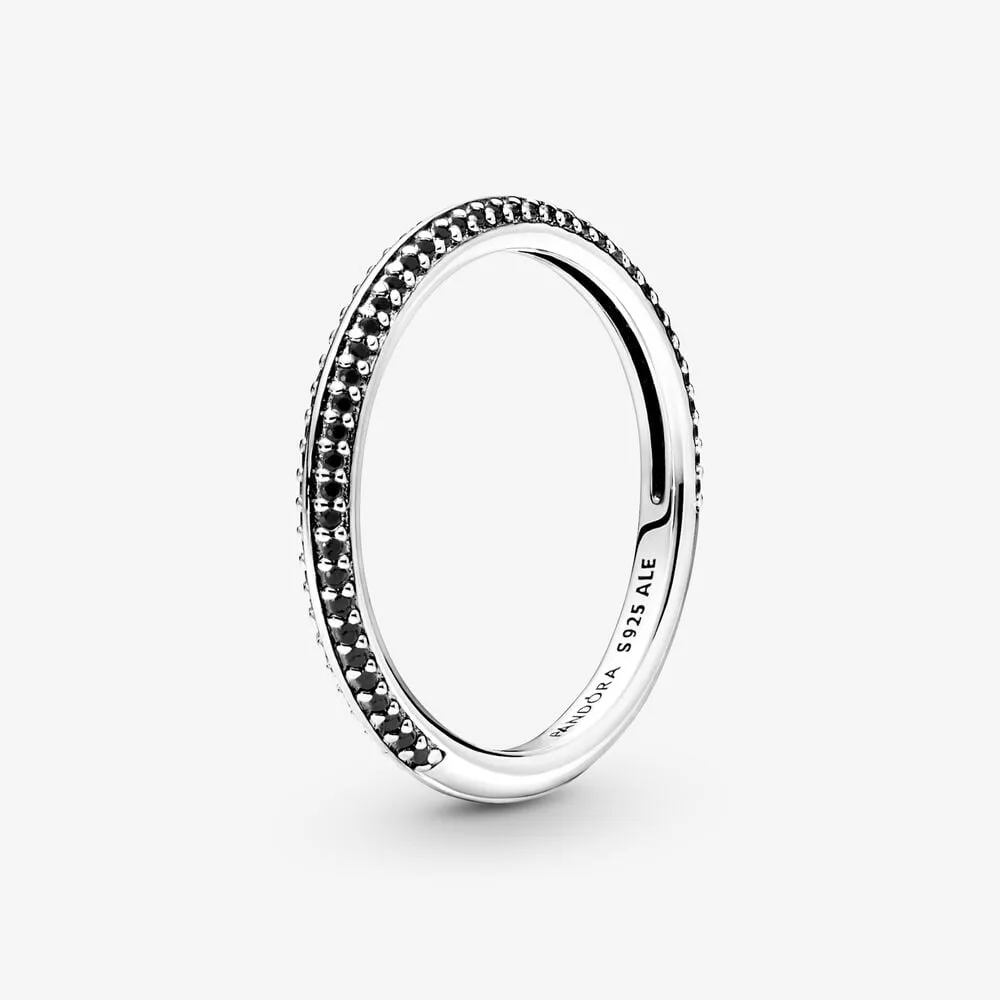 inel pandora me negru pavé 199679c02