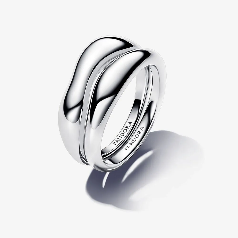 inel pandora suprapuse cu aspect organic 193264c00