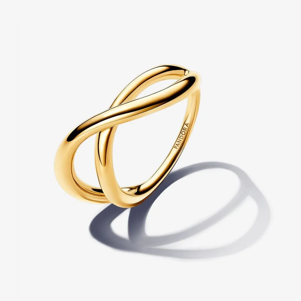 inel pandora tip infinity cu aspect organic 163318c00