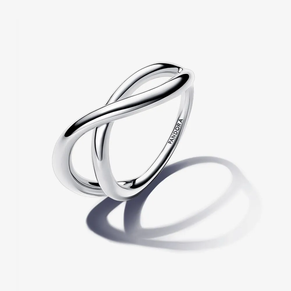 inel pandora tip infinity cu aspect organic 193318c00
