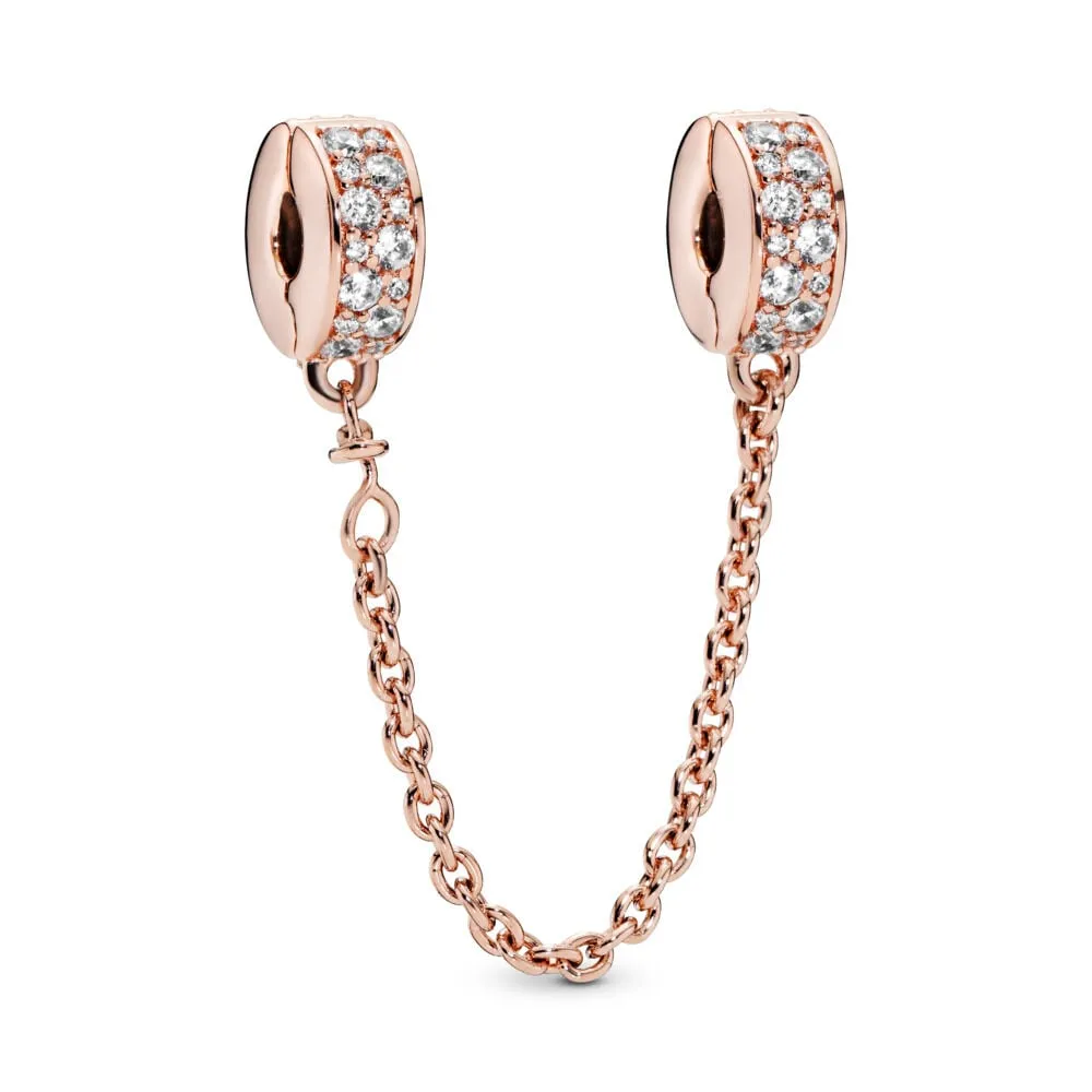 lanț de siguranță pandora pavé transparent 786322cz