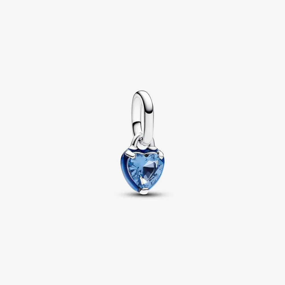 mini talisman de tip pandantiv cu inimă chakra albastră pandora me 793042c02
