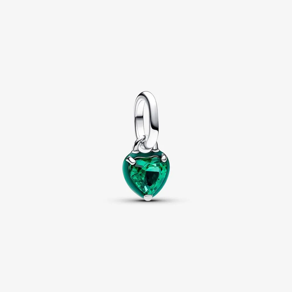 mini talisman de tip pandantiv cu inimă chakra verde pandora me 793042c03