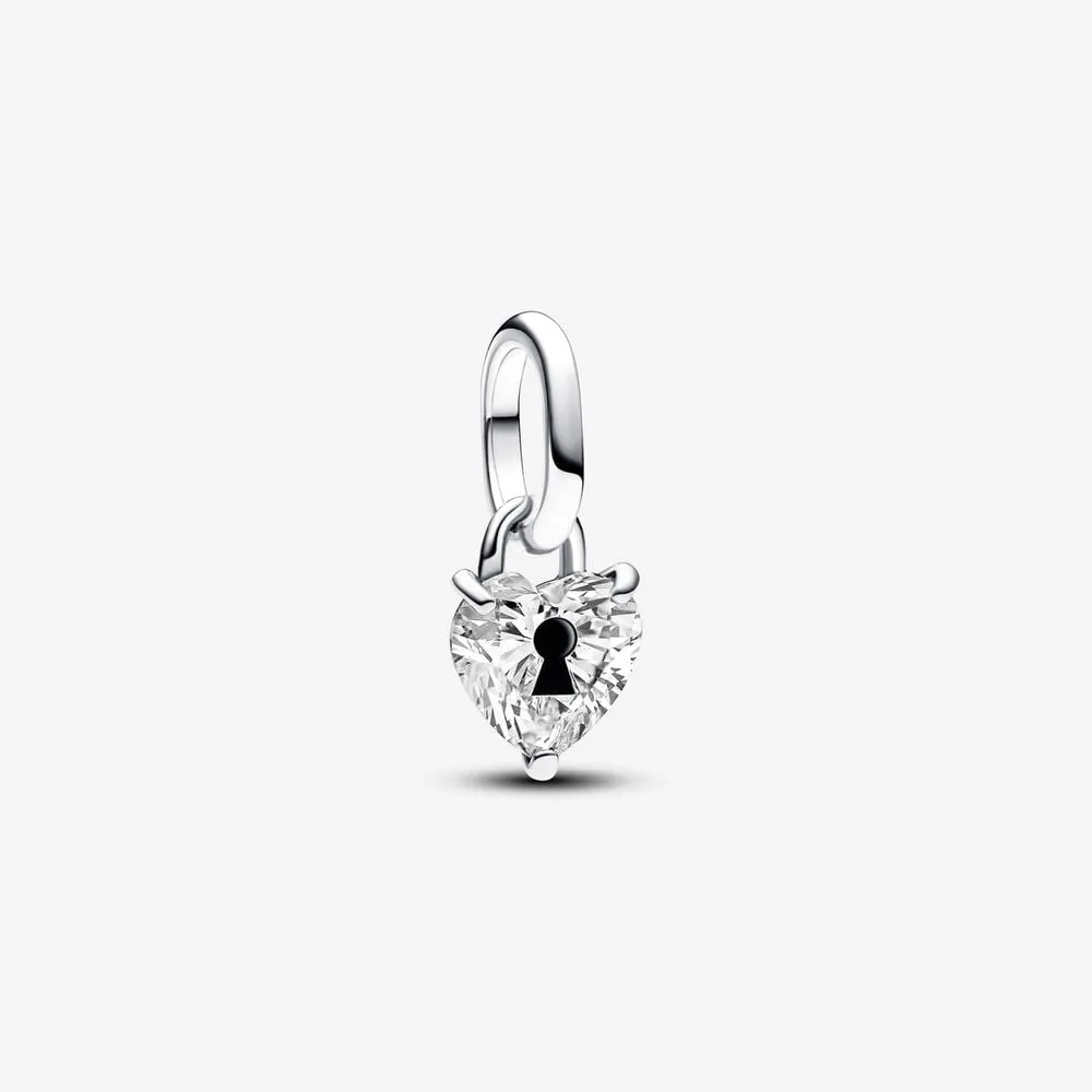 mini talisman de tip pandantiv inimioară cu fantă pentru cheie pandora me 793086c01
