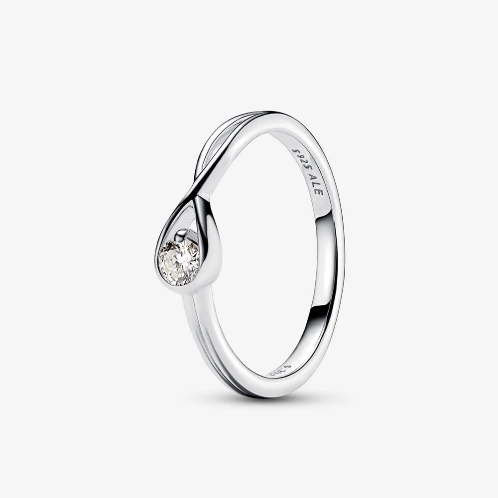 sterling silver ring with 015 ct tw g j vs+ round brilliant excellent cut lab grown diamond 199441c01