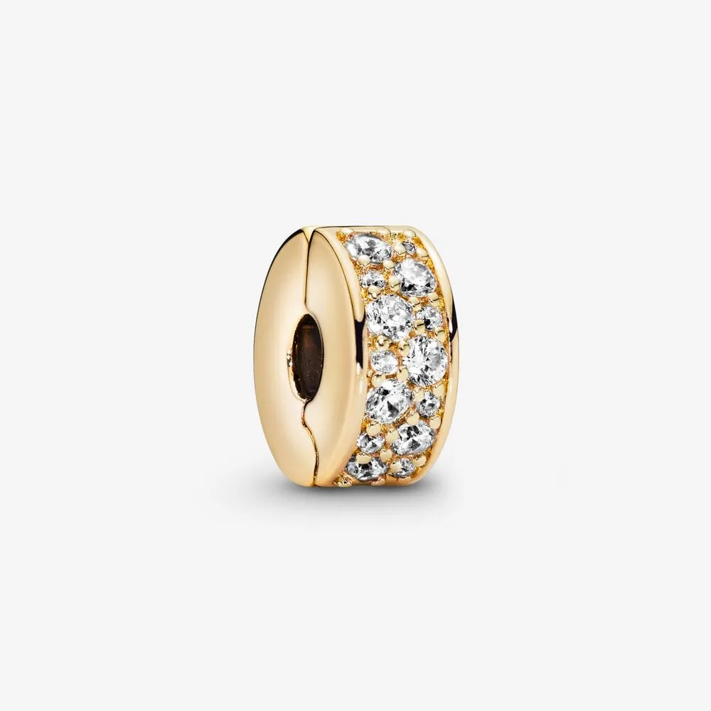 talisman pandora cu fixare ușoară pavé transparent 768658c01
