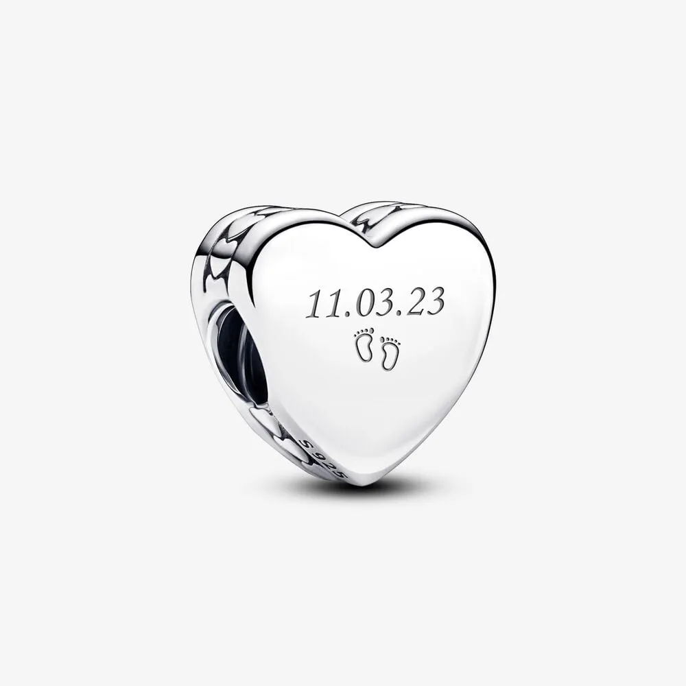 talisman pandora cu inimioară ce poate fi inscripționată 792015