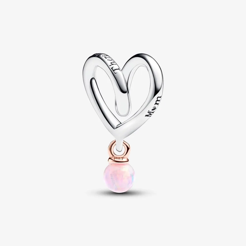 talisman pandora cu inimioară în două nuanțe 783242c01
