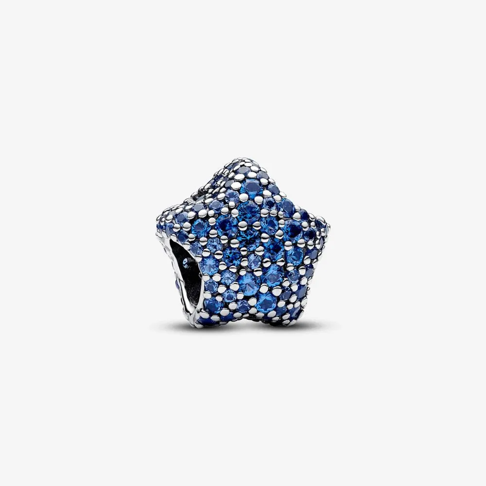 talisman pandora cu pavé în formă de stea cu note îndrăznețe 793026c01