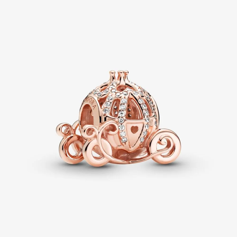 talisman pandora cu trăsura strălucitoare a cenușăresei de la disney 789189c01