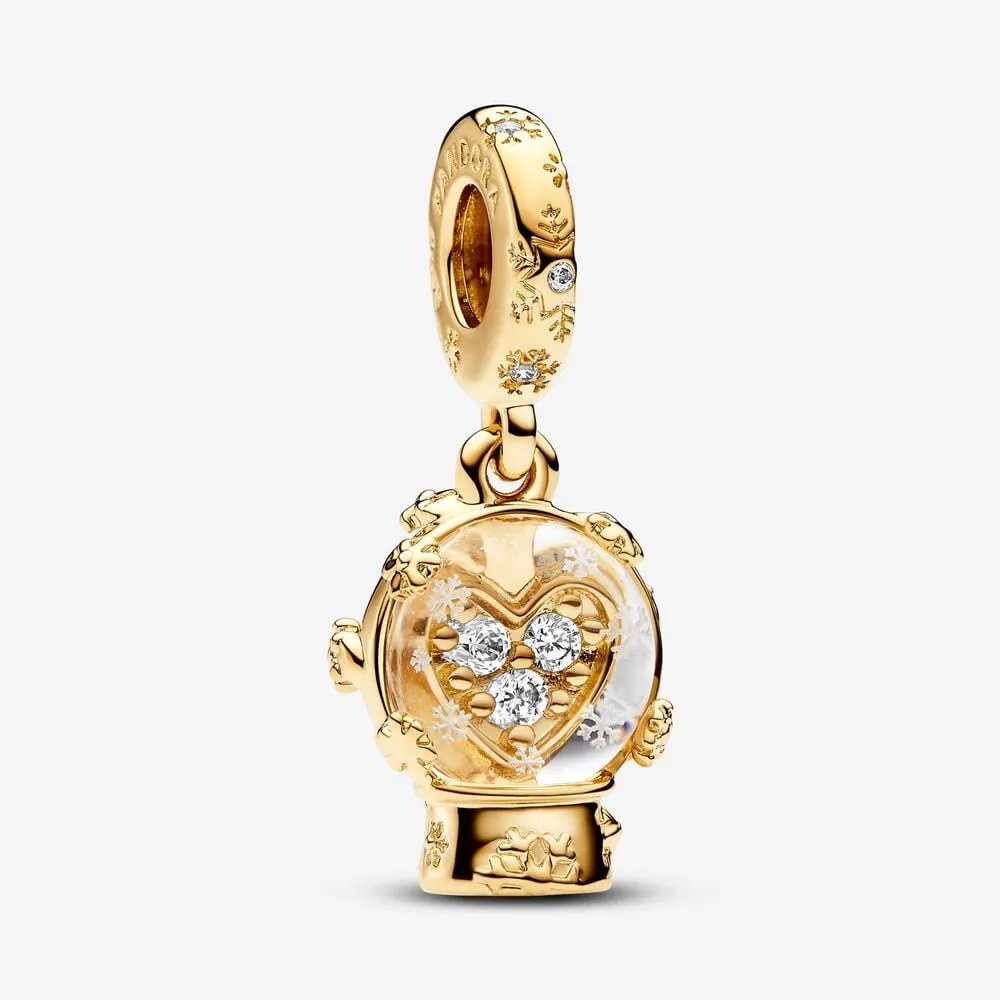 talisman pandora de tip pandantiv cu glob cu zăpadă și fulg de nea în formă de inimă 762825c01